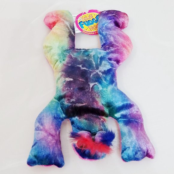 Fantasy Fudge Factory Niagara Falls Canada Souvenir Rainbow Lizard Beanie Plush - Picture 2 of 3